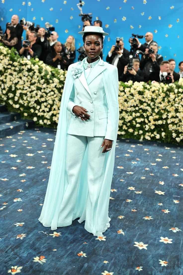 Lupita Nyong’o filming as Nakia in Marvel’s Wakanda